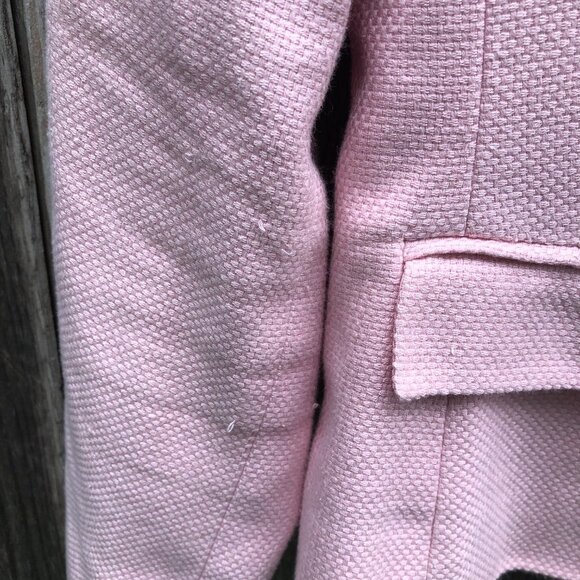 Vintage Charter Club Soft Pink Preppy Suit Jacket Size 6P - Picture 4 of 8